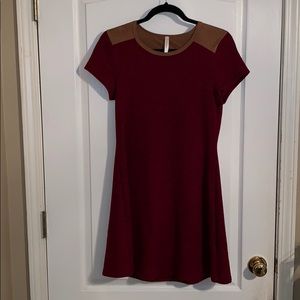 maroon dress